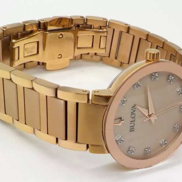 ***NEW*** Bulova Modern Quartz Diamond Mother of Pearl Dial Ladies Watch - Picture 5 of 11